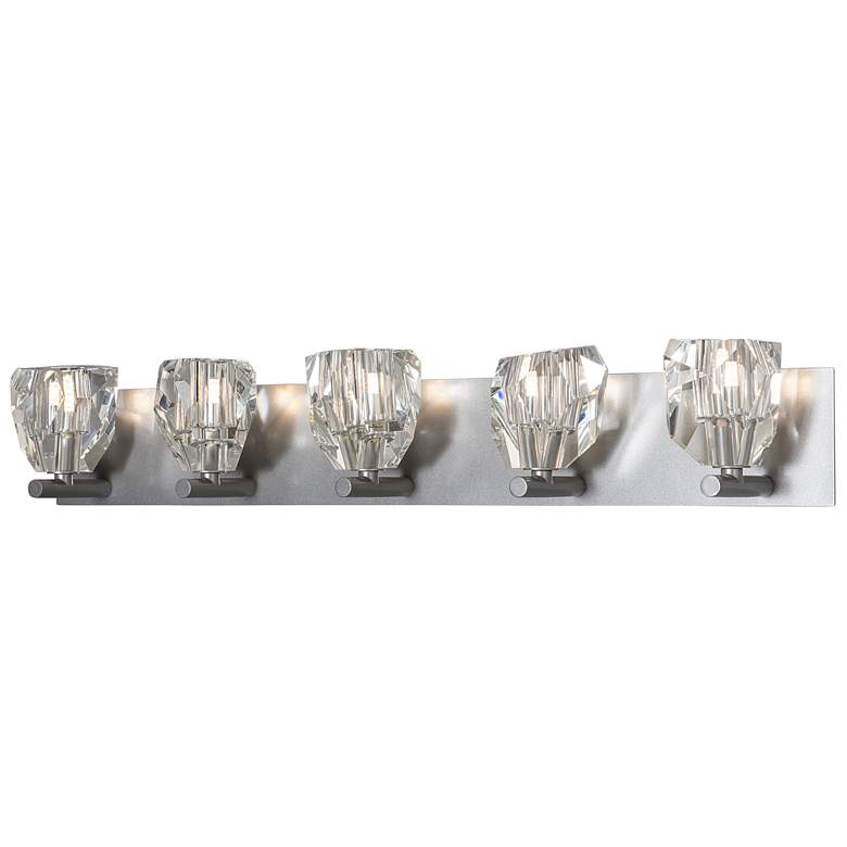 Image 1 Gatsby 5-Light Bath Sconce - Vintage Platinum Finish - Crystal Accents