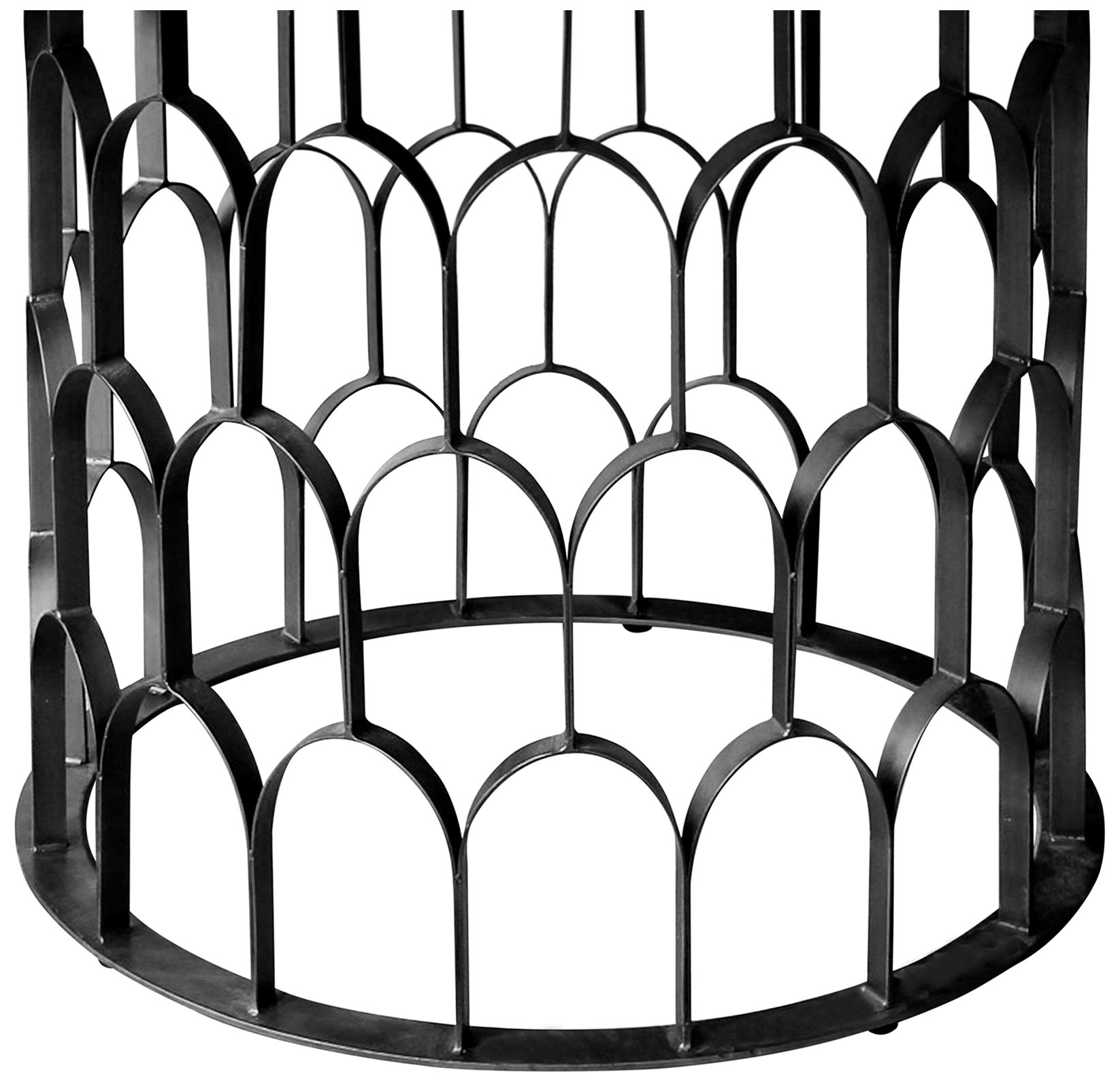 Image 5 Gatsby 55 in. Round Dining Table in Oak Wood and Metal more views