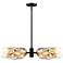 Gatsby 6-Light Matte Black Mid-Century Modern Geometric Chandelier