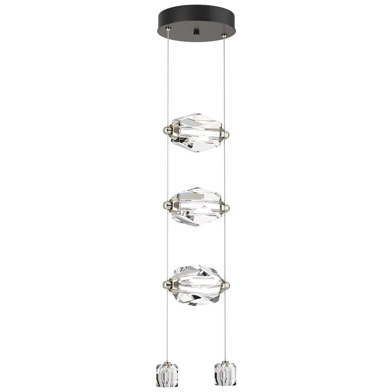 Image 1 Gatsby 9.2 inch Wide 3-Light Crystal Oil Rubbed Bronze Standard LED Pendan