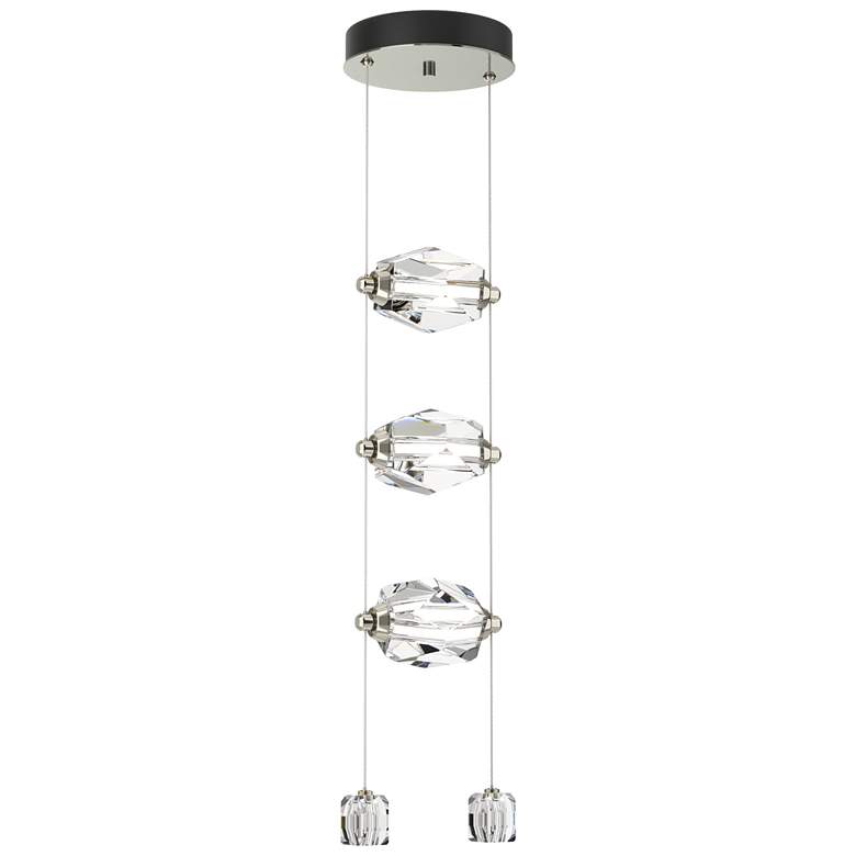 Image 1 Gatsby 9.2 inch Wide 3-Light Crystal Sterling Standard LED Pendant