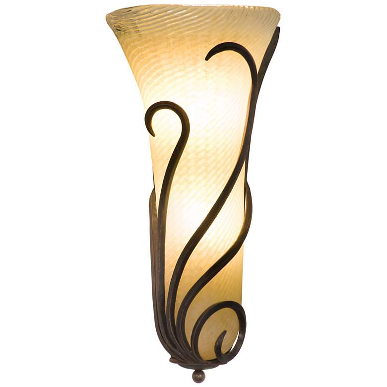 Image 1 Gatsby Collection Murano Glass 21 1/2 inch High Wall Sconce