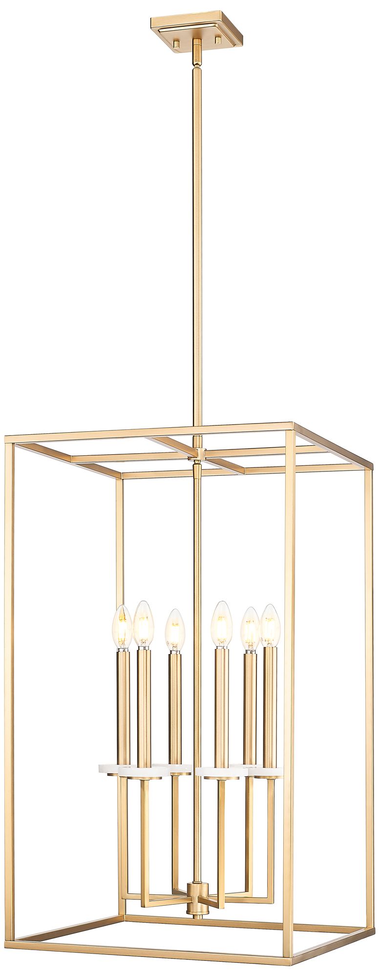 Gaultier by Z-Lite 18 inch Modern Gold 6 Light Chandelier