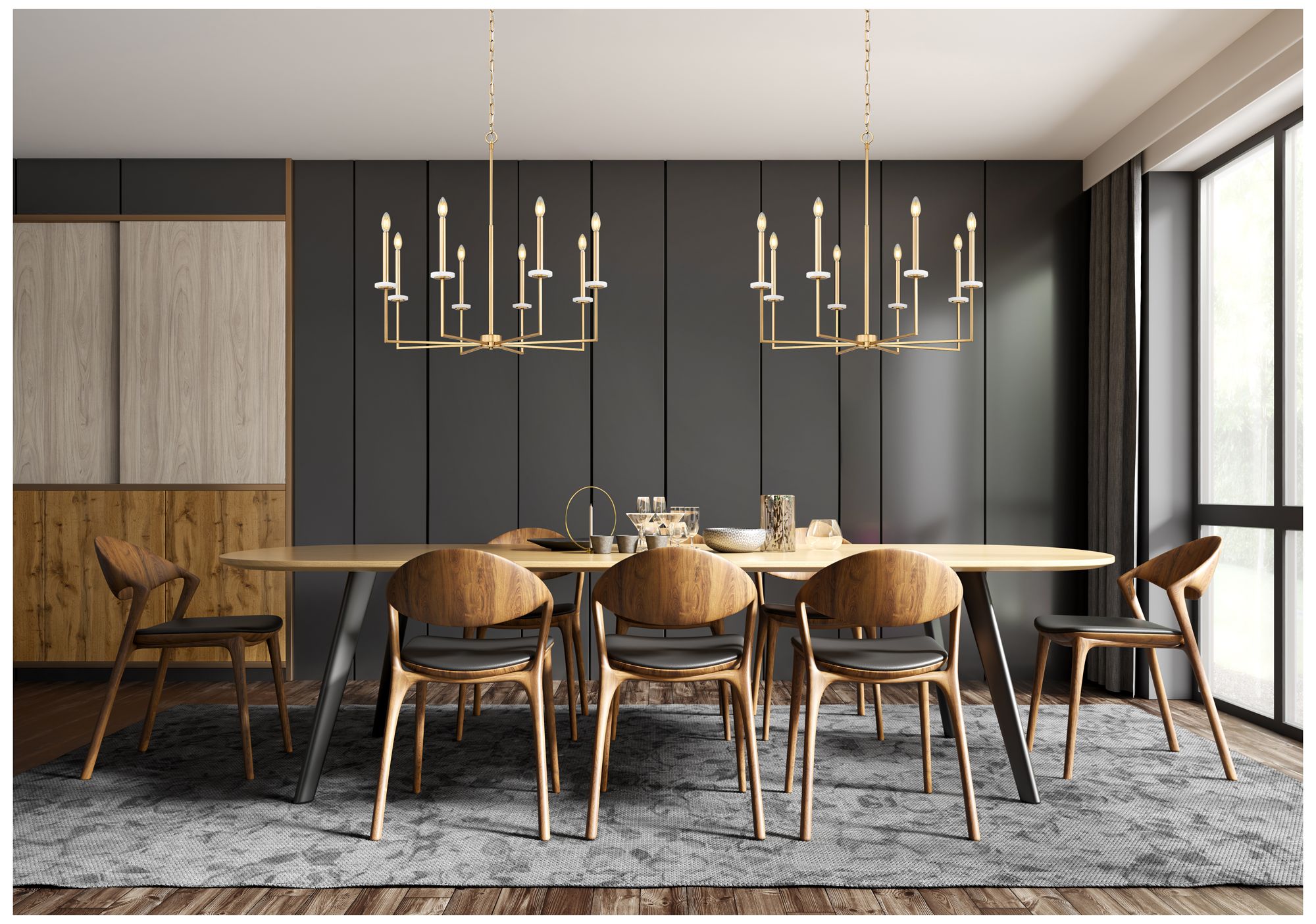Image 3 Gaultier by Z-Lite 35.25 inch Modern Gold 8 Light Chandelier more views