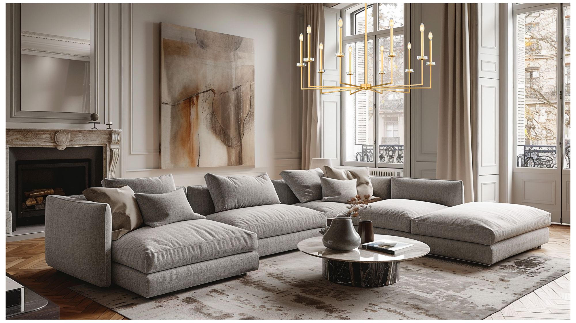 Image 2 Gaultier by Z-Lite 44.75 inch Modern Gold 10 Light Chandelier more views