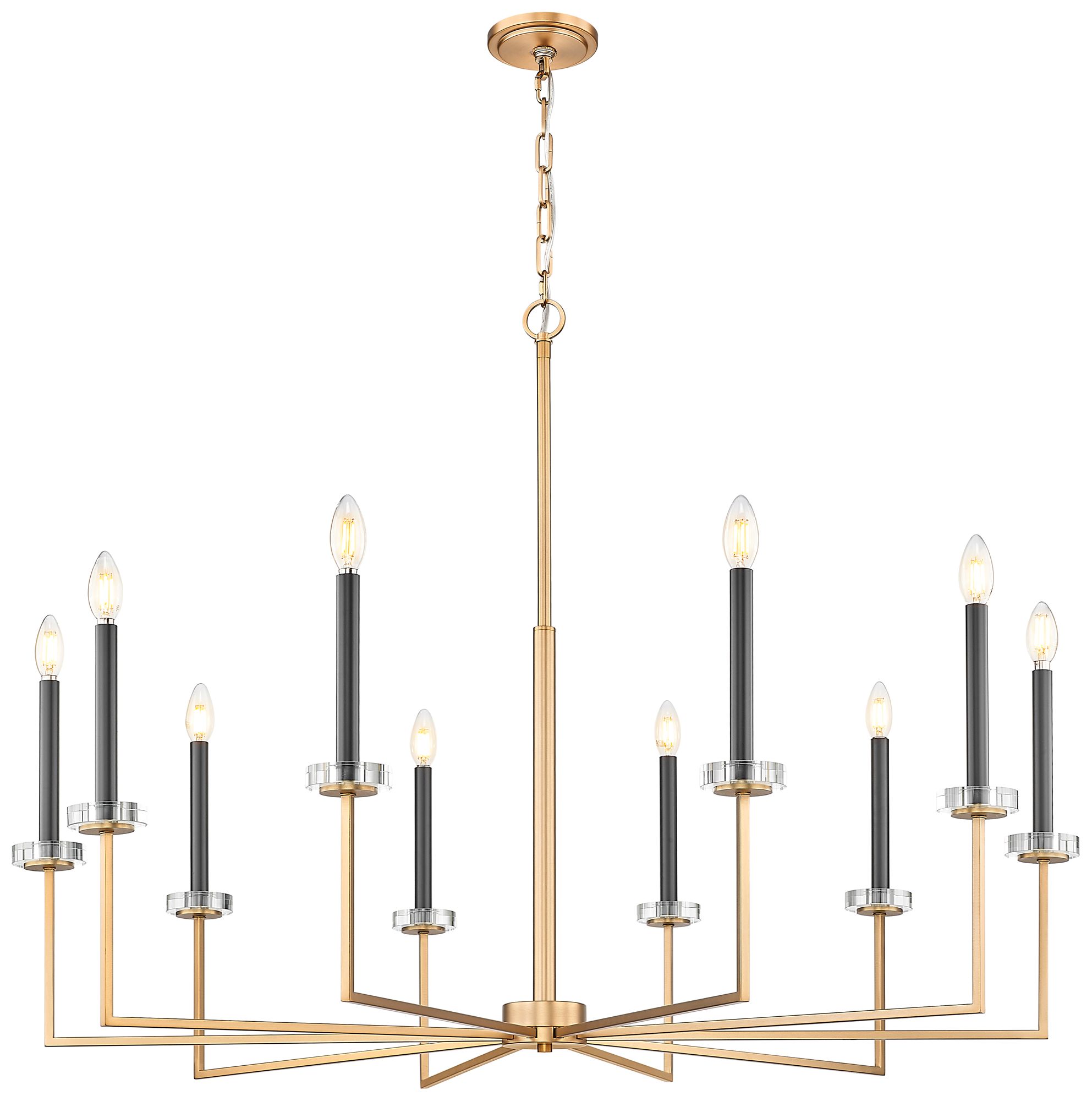 Image 5 Gaultier by Z-Lite 44.75 inch Modern Gold 10 Light Chandelier more views