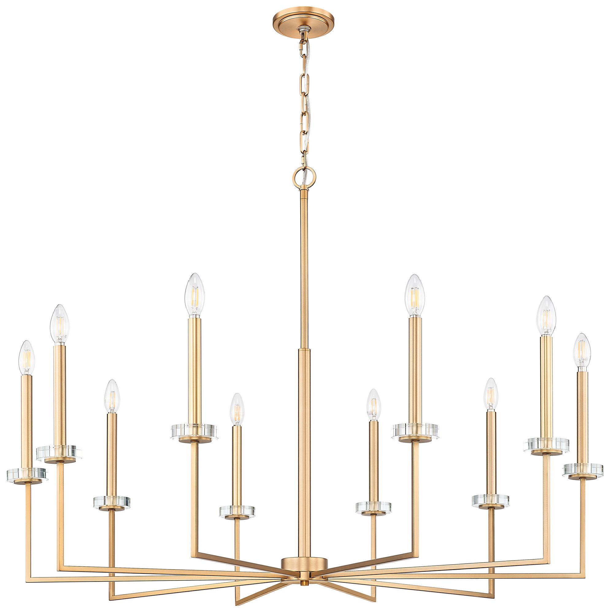 Image 7 Gaultier by Z-Lite 44.75 inch Modern Gold 10 Light Chandelier more views