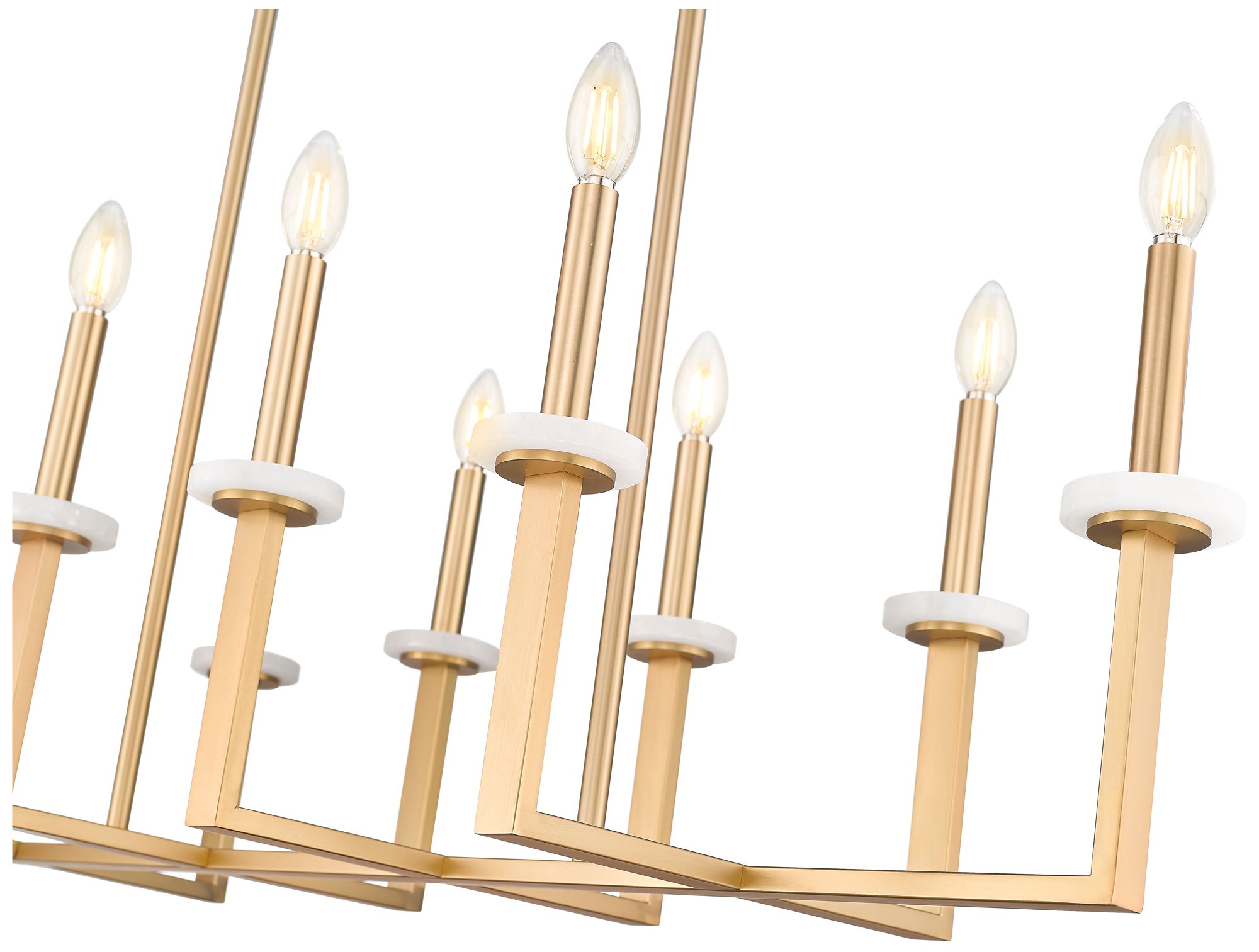 Image 6 Gaultier by Z-Lite 44.75 inch Modern Gold 10 Light Linear Chandelier more views