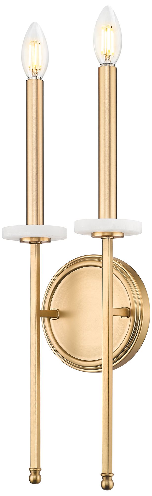 Image 2 Gaultier by Z-Lite Modern Gold 2 Light Wall Sconce