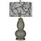 Gauntlet Gray Aviary Double Gourd Table Lamp