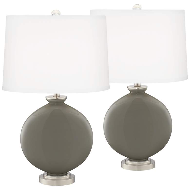 Image 2 Gauntlet Gray Carrie Table Lamp Set of 2 with Dimmers
