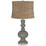 Gauntlet Gray Charcoal Brown Shade Apothecary Table Lamp