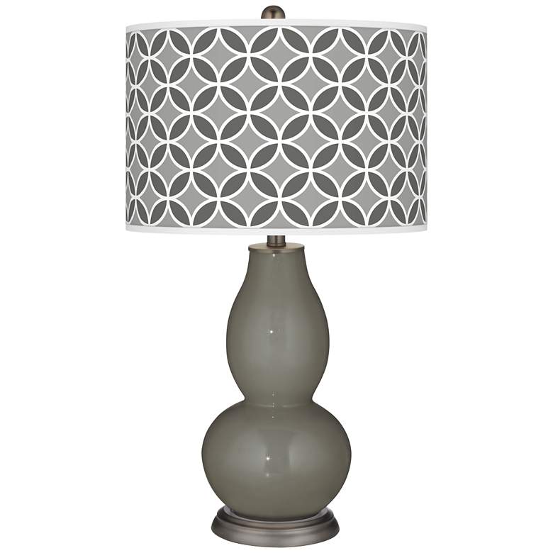 Image 1 Gauntlet Gray Circle Rings Double Gourd Table Lamp