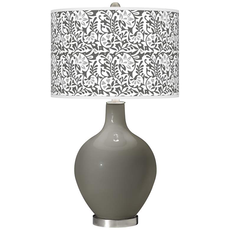 Image 1 Gauntlet Gray Gardenia Ovo Table Lamp
