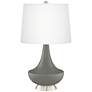 Gauntlet Gray Gillan Glass Table Lamp