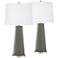 Gauntlet Gray Leo Table Lamp Set of 2 with Dimmers