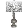 Gauntlet Gray Mosaic Giclee Apothecary Table Lamp