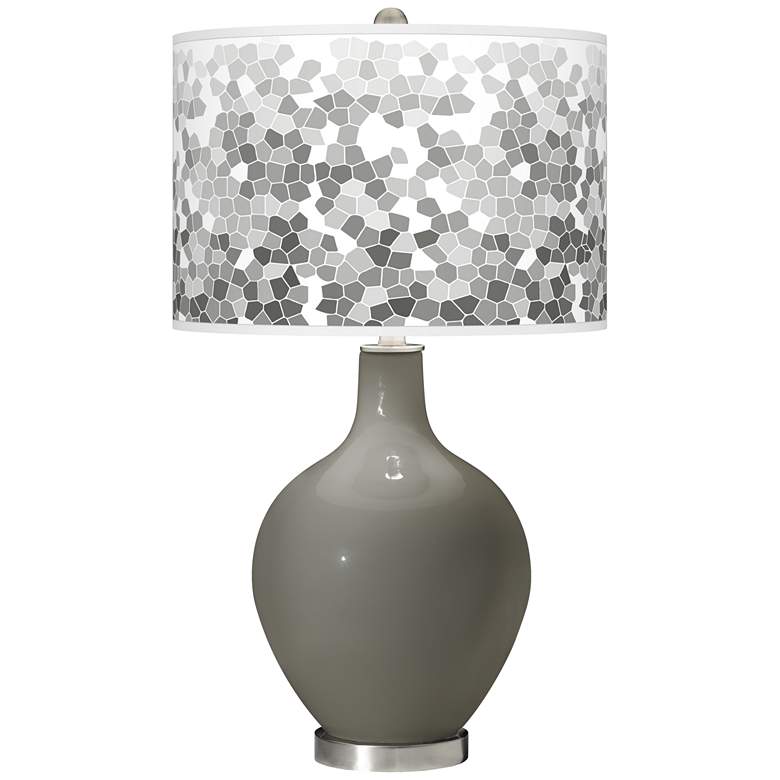 Image 1 Gauntlet Gray Mosaic Giclee Ovo Table Lamp