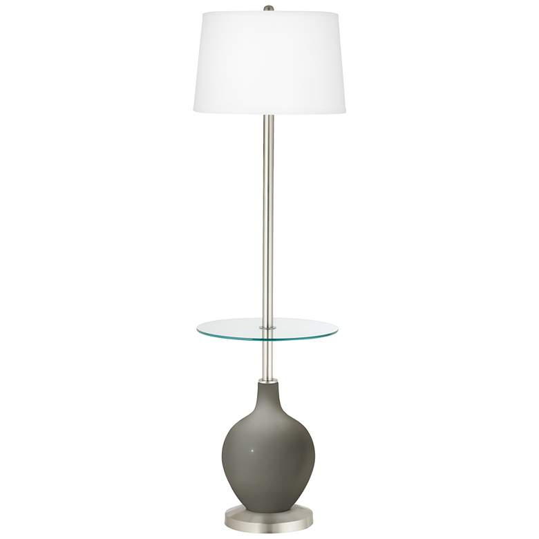 Image 1 Gauntlet Gray Ovo Tray Table Floor Lamp