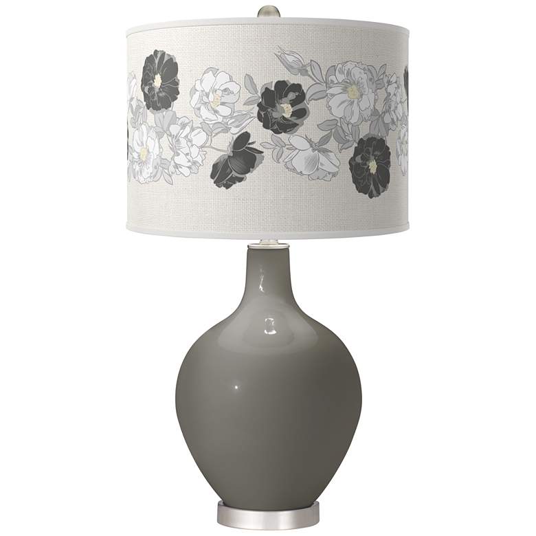 Image 1 Gauntlet Gray Rose Bouquet Ovo Table Lamp