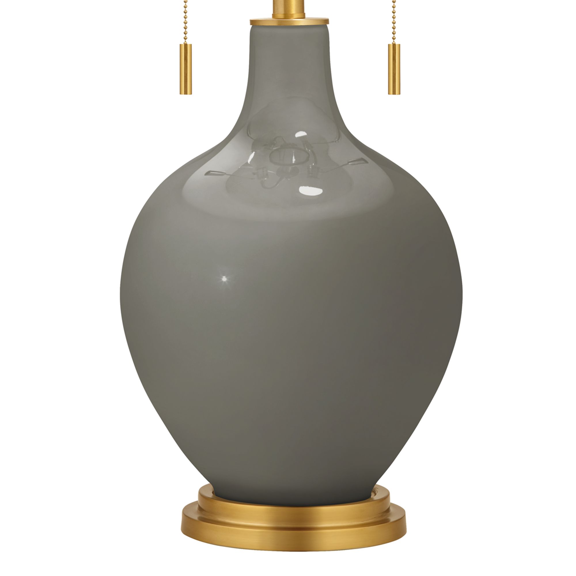 Image 3 Gauntlet Gray Toby Brass Accents Table Lamp more views