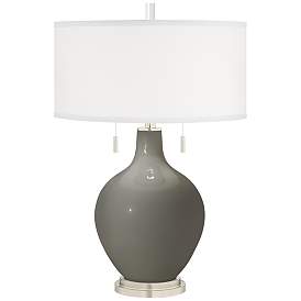 Image2 of Gauntlet Gray Toby Table Lamp with Dimmer