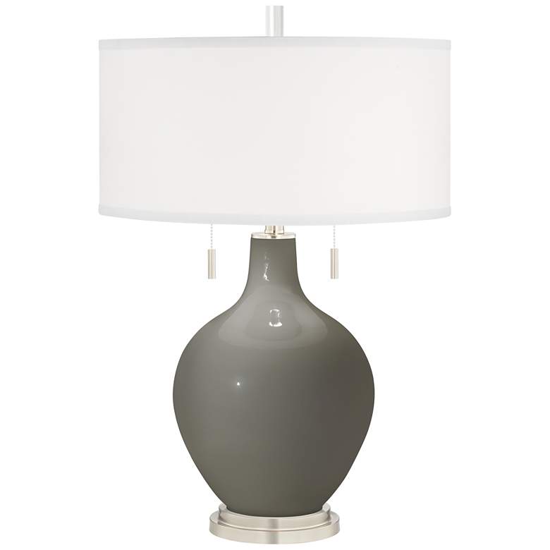 Image 2 Gauntlet Gray Toby Table Lamp with Dimmer