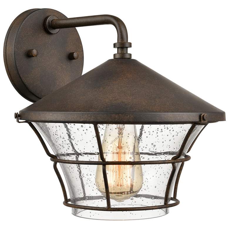 Image 1 Gavin 10 inch High 1-Light Outdoor Sconce - Hazelnut Bronze