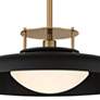 3_Gavin 20" Wide Warm Brass and Matte Black Pendant light more views