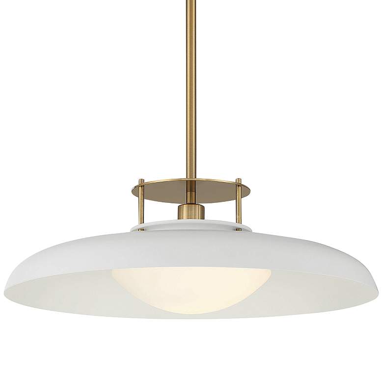 Image 1 Gavin 20" Wide Warm Brass Metal Pendant Light