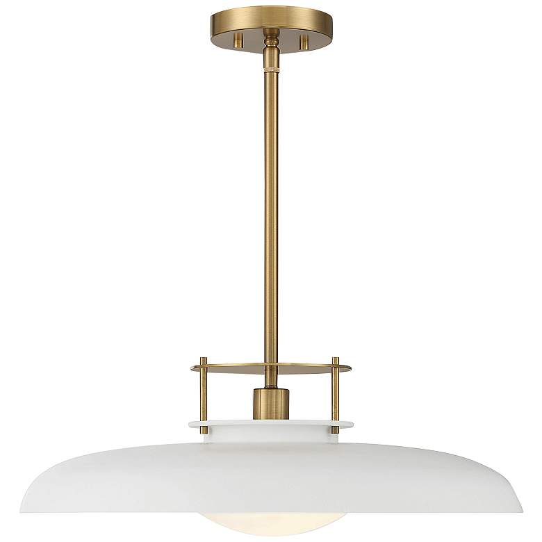 Image 3 Gavin 20" Wide Warm Brass Metal Pendant Light more views