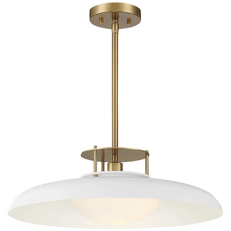 Image 4 Gavin 20" Wide Warm Brass Metal Pendant Light more views