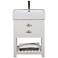 Gavin 24" Wide White Wood 1-Drawer Single Sink Vanity