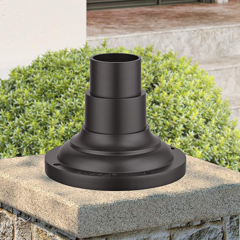 Image 2 Gavin 6 1/2" High Bronze Aluminum Outdoor Pier Mount Adapter