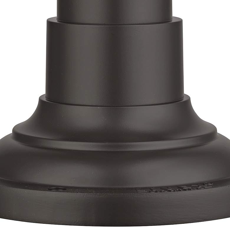 Image 4 Gavin 6 1/2" High Bronze Aluminum Outdoor Pier Mount Adapter more views