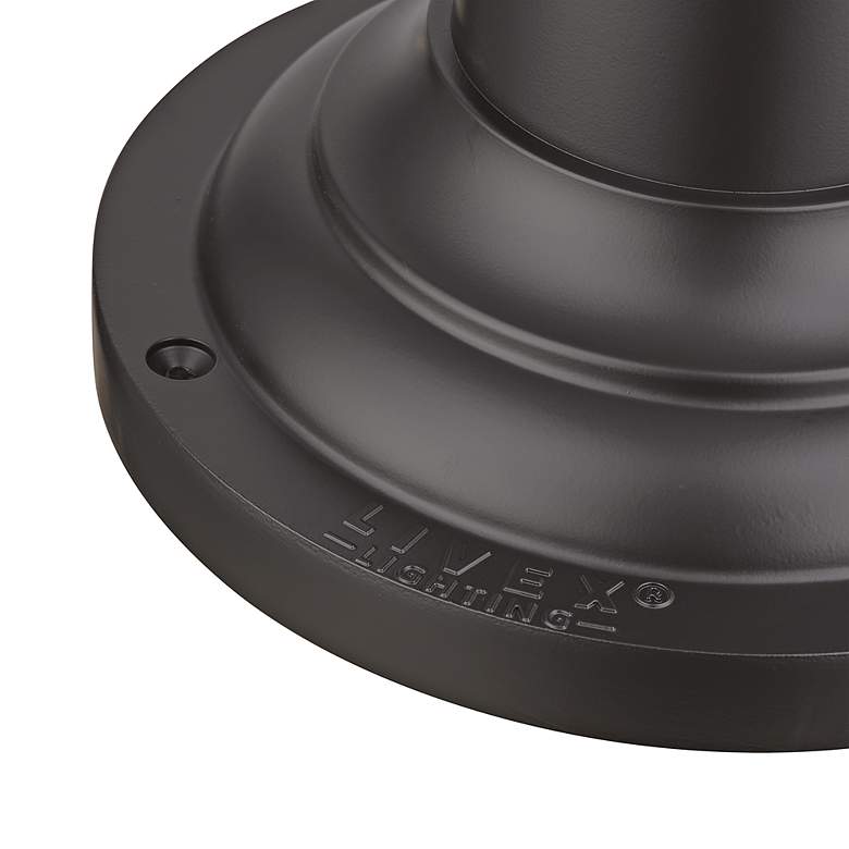 Image 5 Gavin 6 1/2" High Bronze Aluminum Outdoor Pier Mount Adapter more views