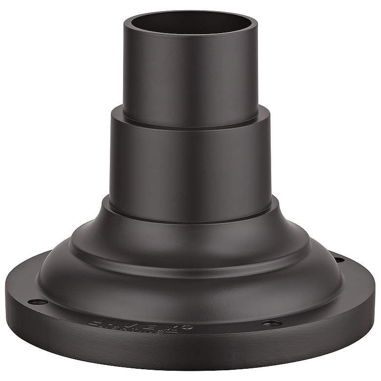 Image 7 Gavin 6 1/2" High Bronze Aluminum Outdoor Pier Mount Adapter more views