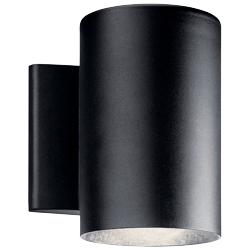 Gaviota 7&quot; High Textured Black LED Outdoor Wall Light