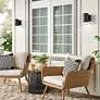 4_Gaviota 7" High Textured Black LED Outdoor Wall Light more views