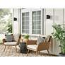 5_Gaviota 7" High Textured Black LED Outdoor Wall Light more views
