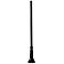 Gaviota 96" High Black Outdoor Post Pole