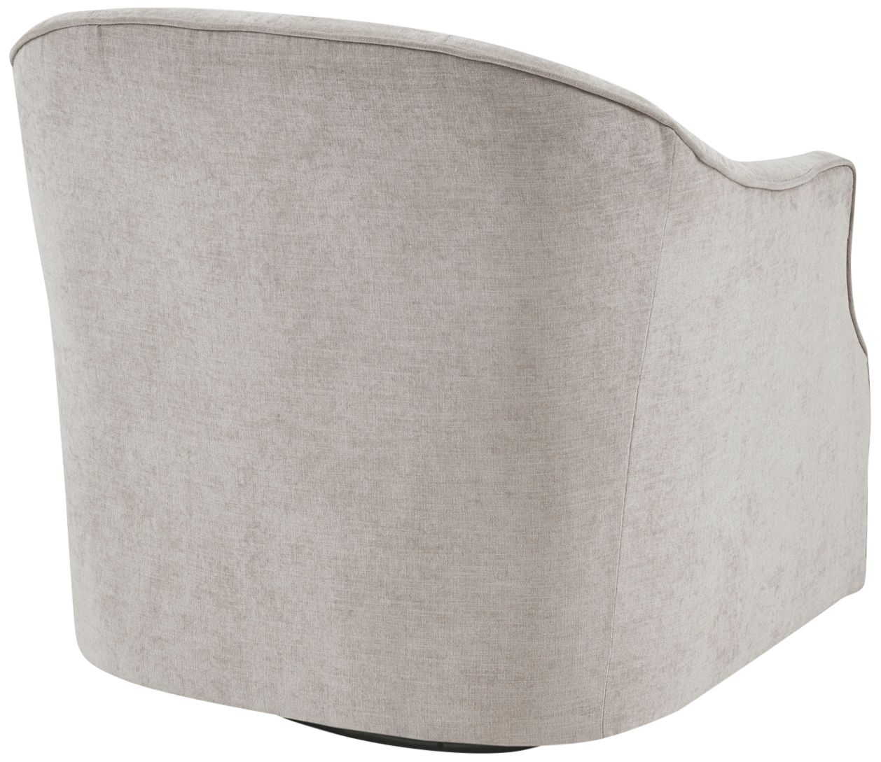 Gayla Soft Natural Fabric Tufted Swivel Accent Chair