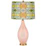 Gayle 33" Hand-Crafted Shade with Pink Ceramic Vase Table Lamp