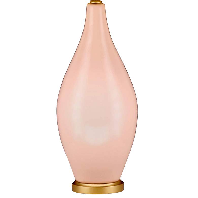 Image 4 Gayle 33 inch Hand-Crafted Shade with Pink Ceramic Vase Table Lamp more views