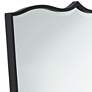 Gaylia Satin Black 27" x 36 3/4" Curve Top Mirror