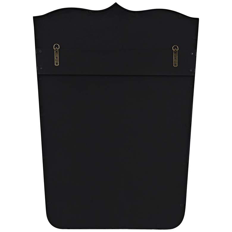 Image 6 Gaylia Satin Black 27" x 36 3/4" Curve Top Mirror more views