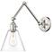 Gayson Brushed Nickel Swing Arm Wall Lamp