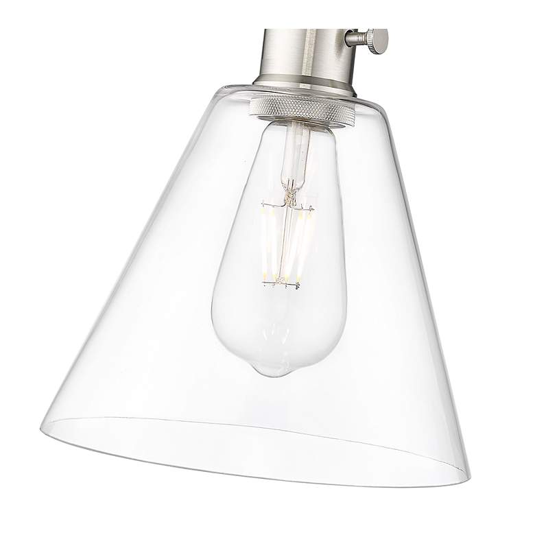Image 7 Gayson Brushed Nickel Swing Arm Wall Lamp more views