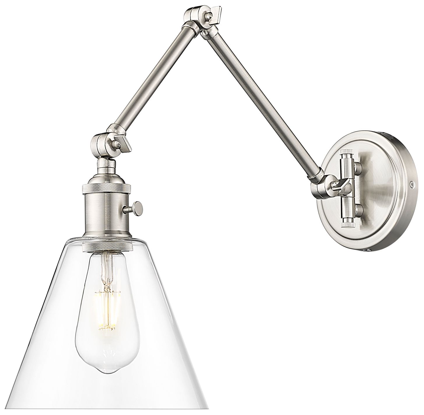 Image 2 Gayson by Z-Lite Brushed Nickel 1 Light Wall Sconce