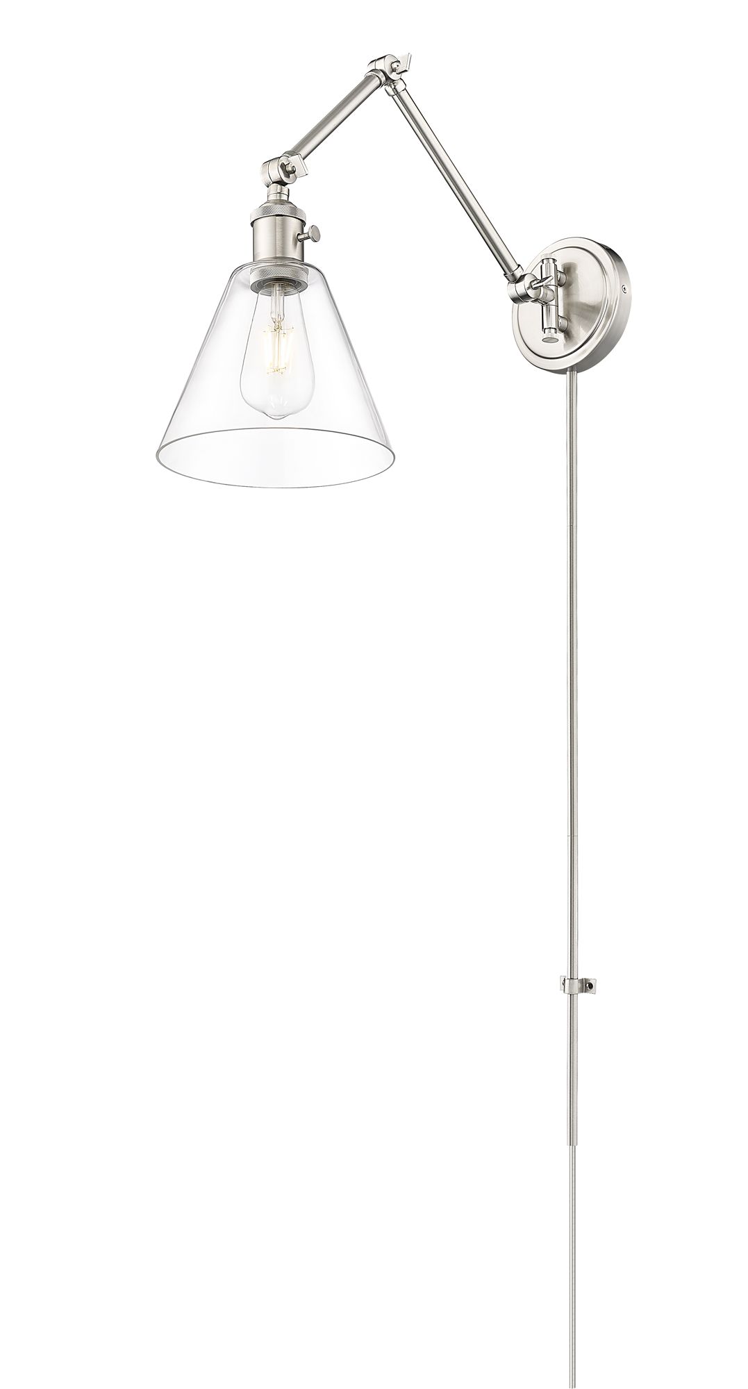 Image 6 Gayson by Z-Lite Brushed Nickel 1 Light Wall Sconce more views